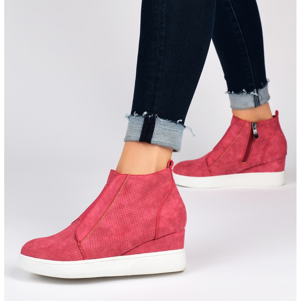 Journee collection wedge sneaker deals