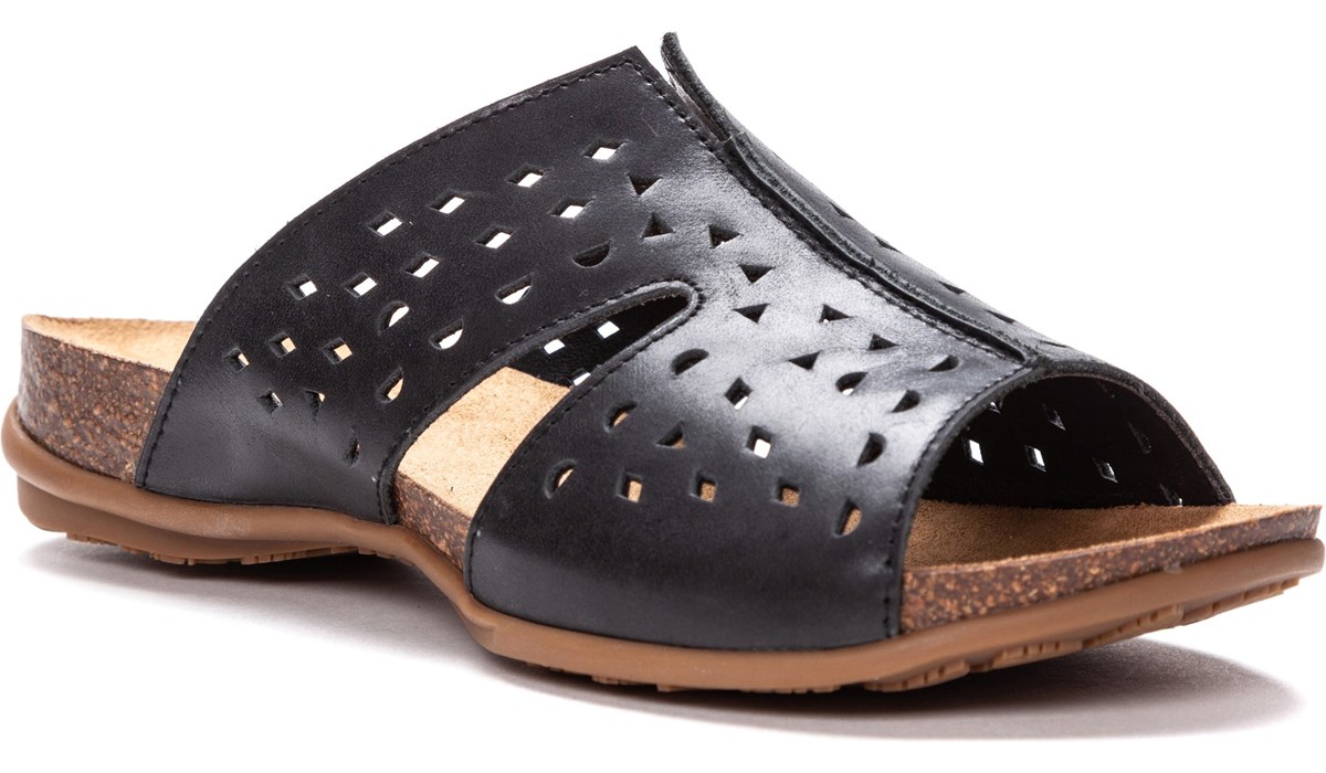 wide women's slide sandals