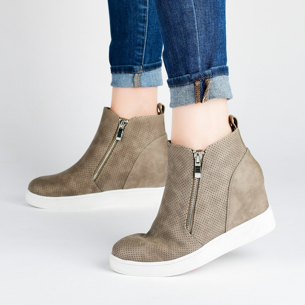 Journee Women's Pennelope Wide Wedge Sneaker Famous Footwear - Main Image