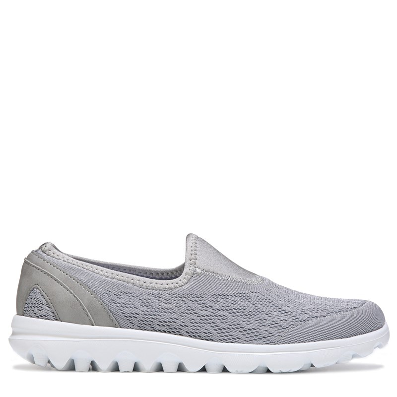 Propet Women's Travelactiv Slip On Sneakers (Silver) - Size 10.0 2A