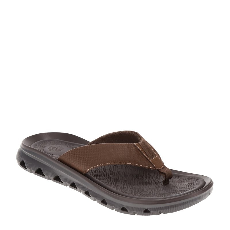 Dockers Men's Luka Flip Flop Sandals (Dark Tan) - Size 8.0 M
