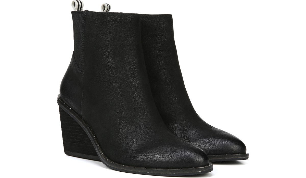 dr scholl's peep toe booties