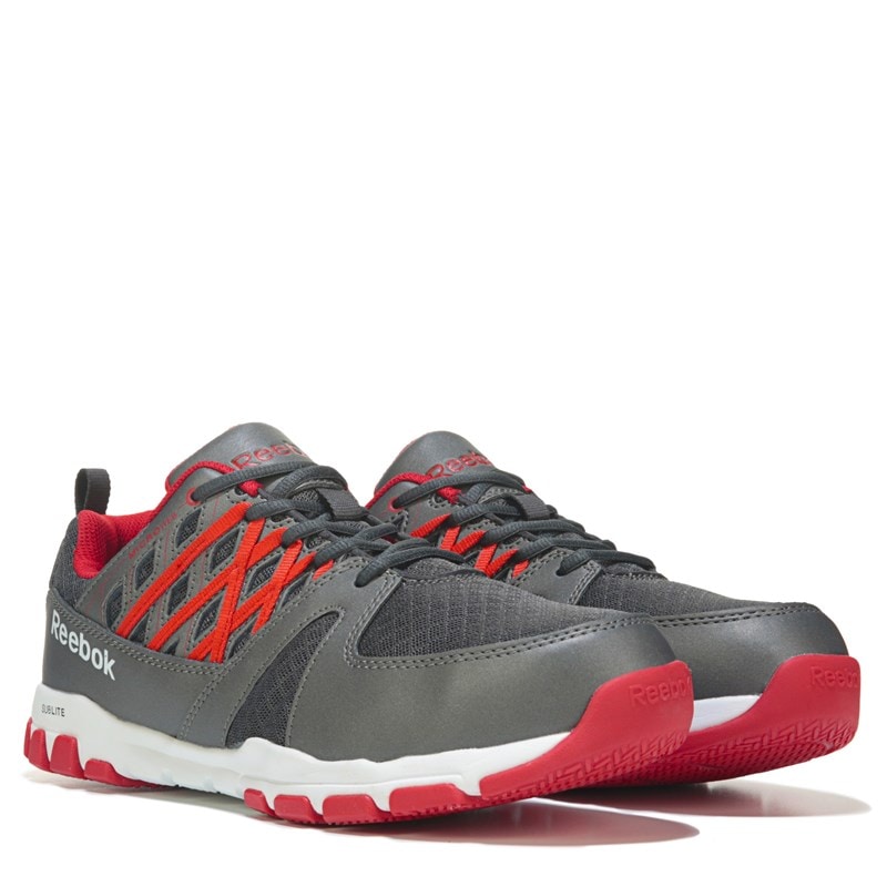 Reebok Work Men's Sublite Work Steel Toe Work Shoes (Grey) - Size 14.0 M