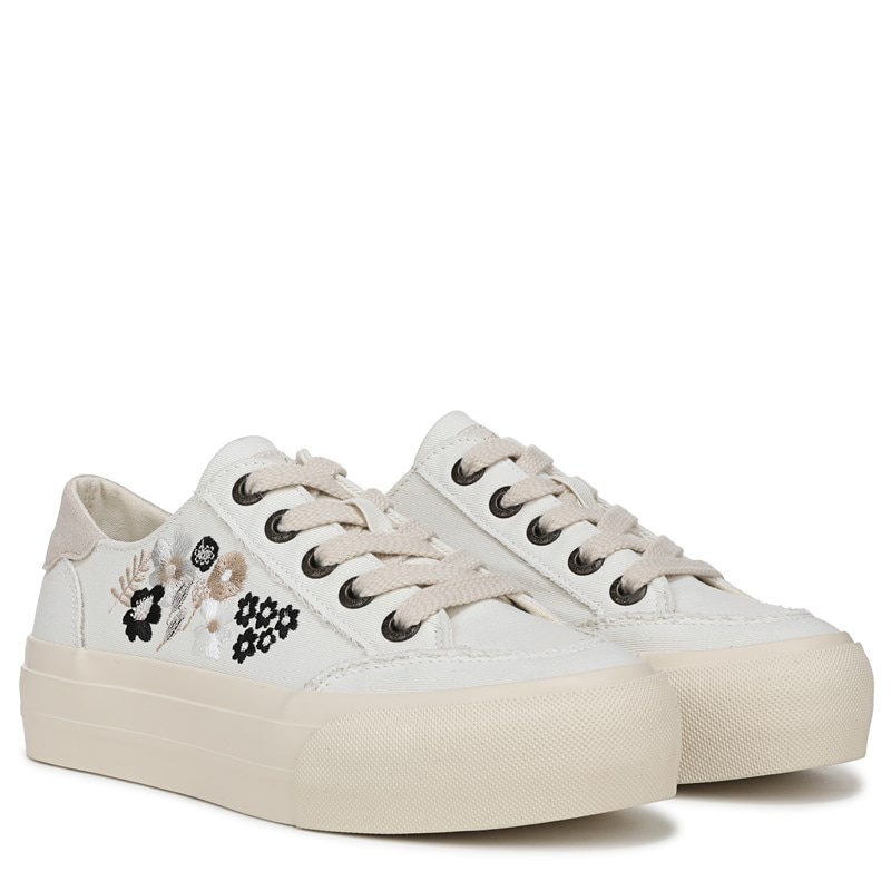 Blowfish Malibu Women's Sadie-Sun 3 Platform Sneakers (White Fabric) - Size 10.0 M