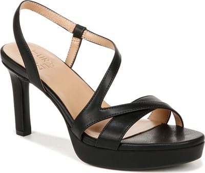 Women's Abby Dress Sandal - Black Patent Faux Leather