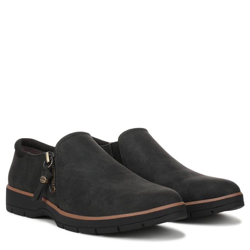 Dr. Scholl's Women's Nice Day Now Shootie Shoes (Dusty Black Faux Leather) - Size 6.5 M