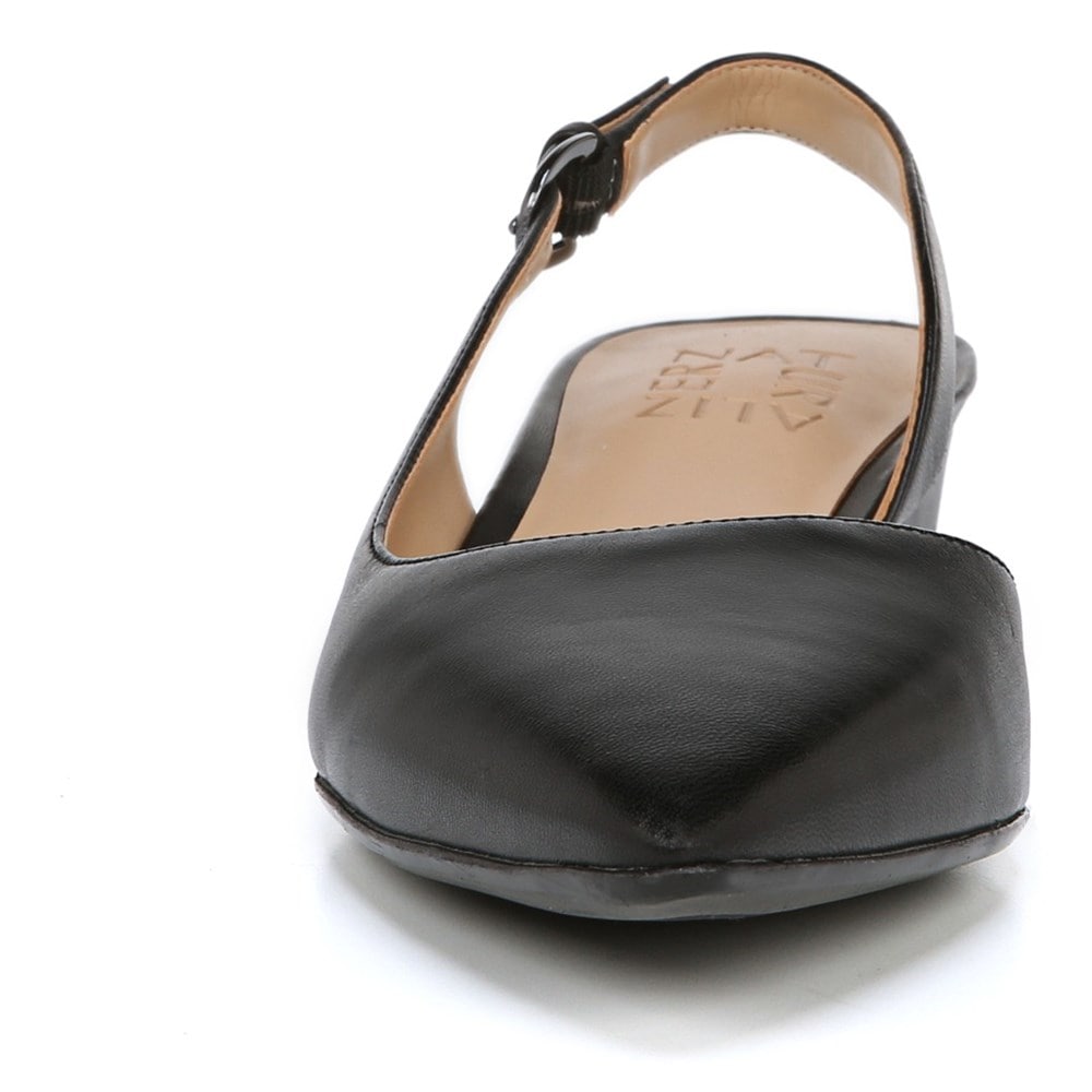 Wide clearance slingback flats