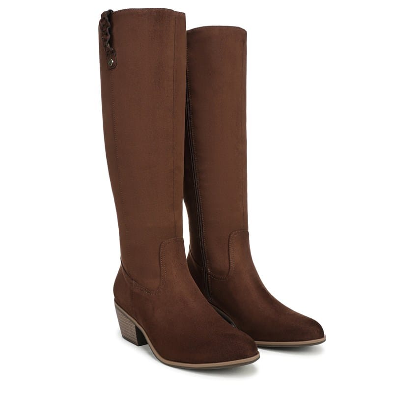 Dr. Scholl's Women's Calista Tall Boots (Walnut Brown Microsuede) - Size 8.0 M
