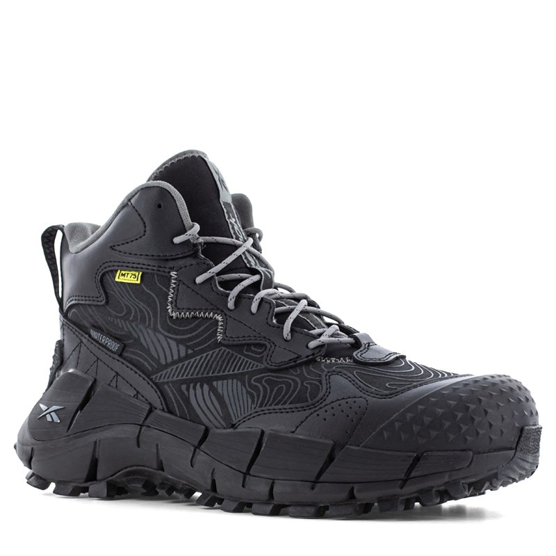 Reebok Work Men's Zig Kinetica Edge II Composite Toe Mid Top Work Shoes (Black) - Size 13.0 M