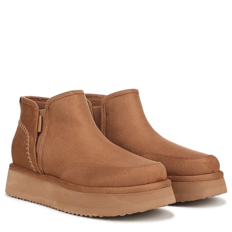 Dr. Scholl's Women's Chill Out Booties (Praline Brown Microsuede) - Size 7.0 M