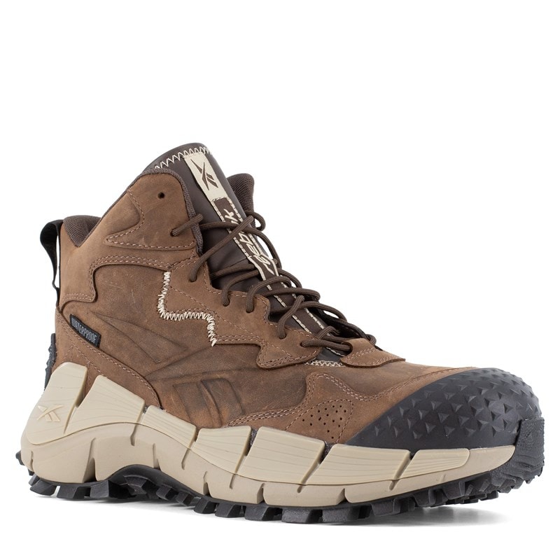 Reebok Work Men's Zig Kinetica Edge II Composite Toe Work Shoes (Brown) - Size 13.0 W
