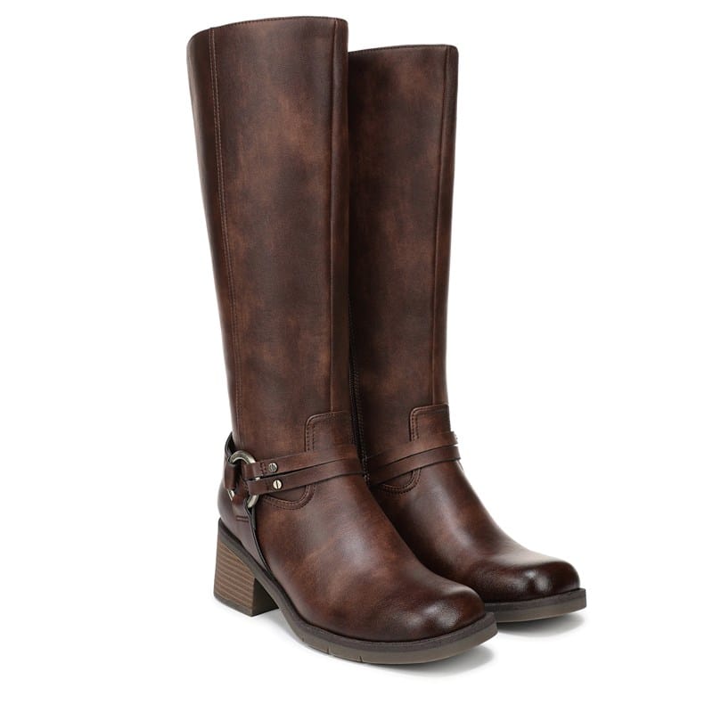 Dr. Scholl's Women's Joplin West Tall Boots (Walnut Brown Faux Leather) - Size 9.5 M