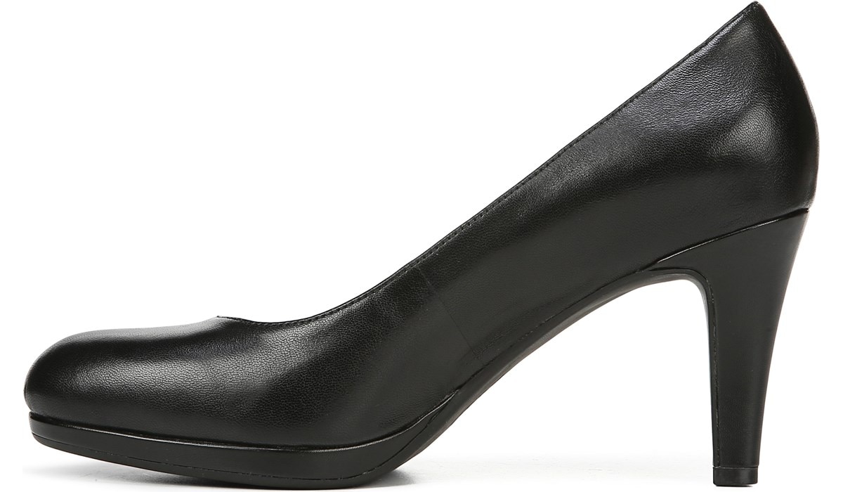Naturalizer michelle pumps black leather on sale