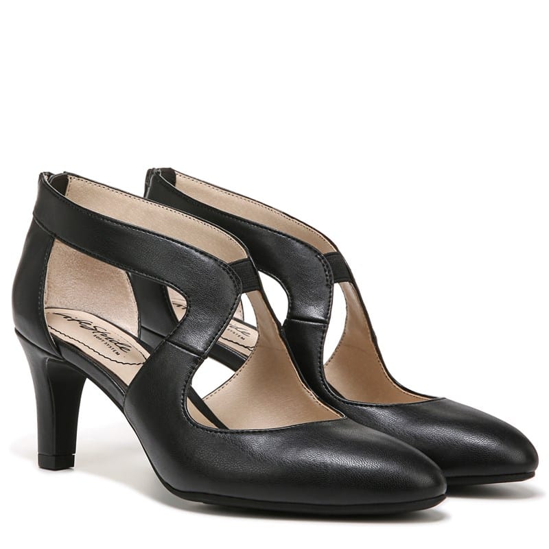 Lifestride Women's Giovanna 2 Pump Shoes (Black Synthetic) - Size 7.0 W