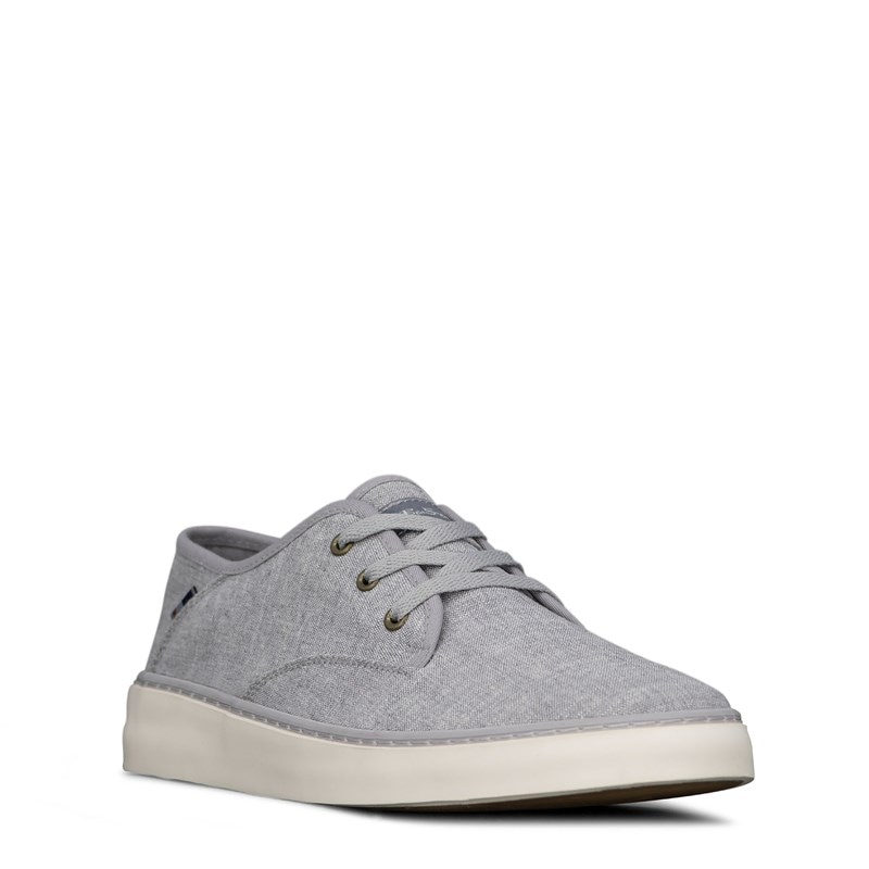 Ben Sherman Men's Camden Casual Sneakers (Grey/Whisper White Canvas) - Size 12.0 D