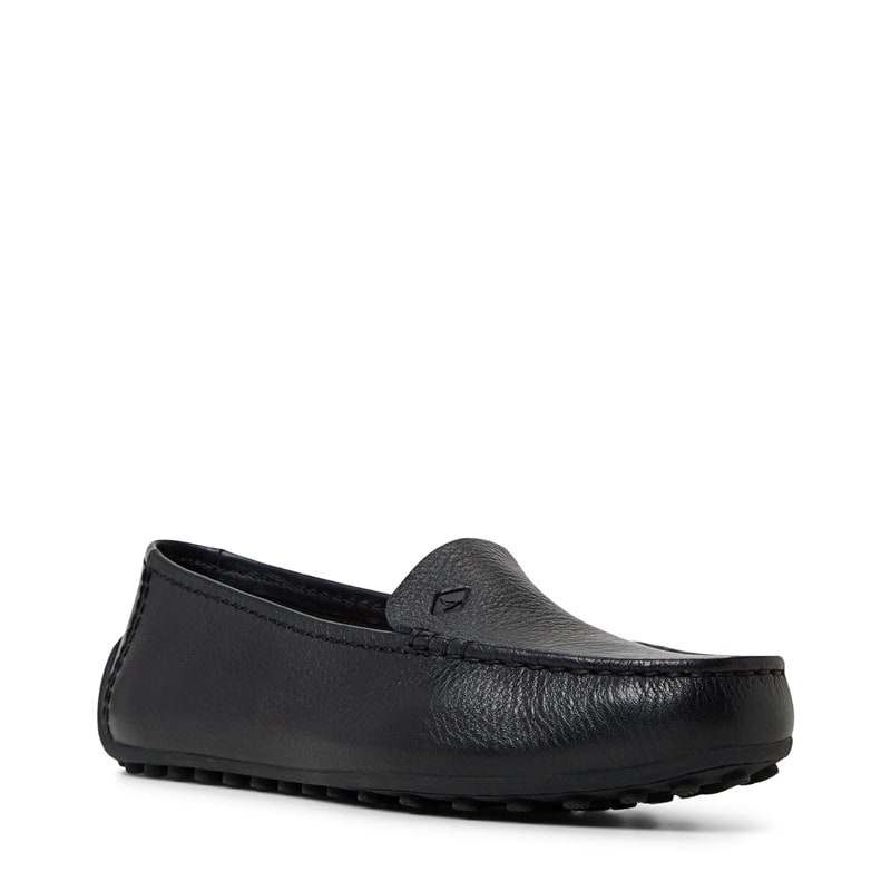 Sperry Women's Port Driver 2 Leather Loafers (Black) - Size 5.5 M