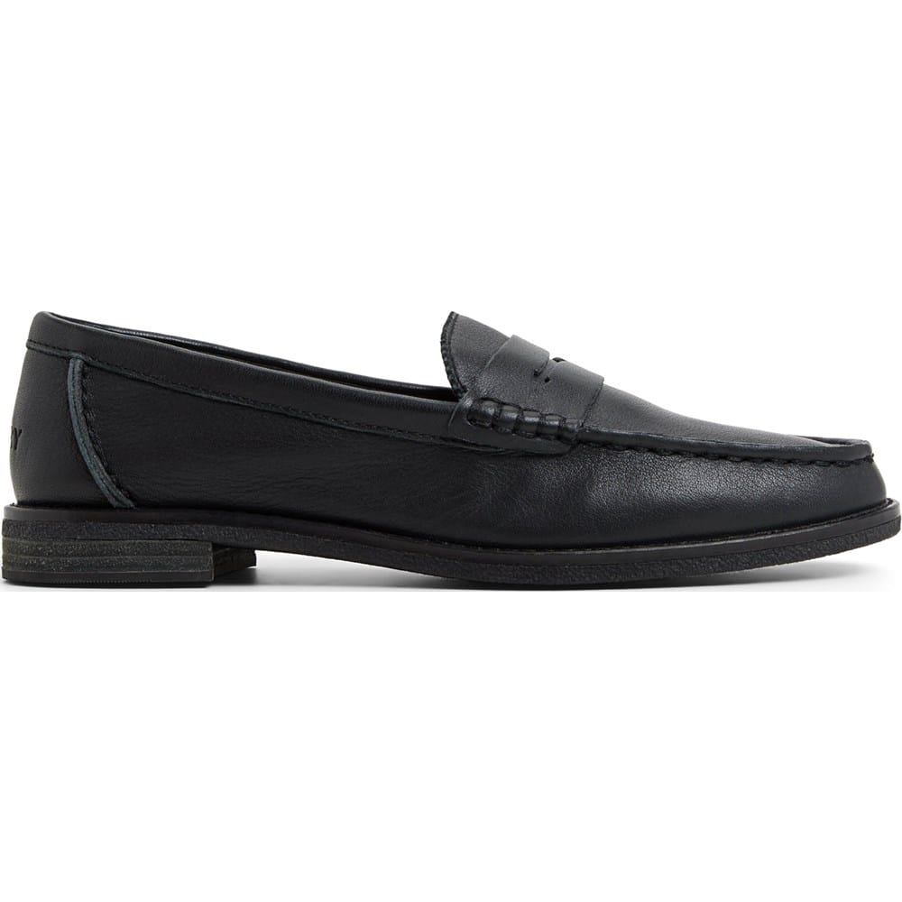 Sperry Men’s Black Leather Penny Loafers with White Sole Amazon.com | Sperry Mens Topsfield Penny Loafer, Black, 13  main image 3