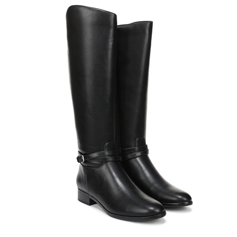 Lifestride Women's Scout Knee High Boots (Black Faux Leather) - Size 5.0 M