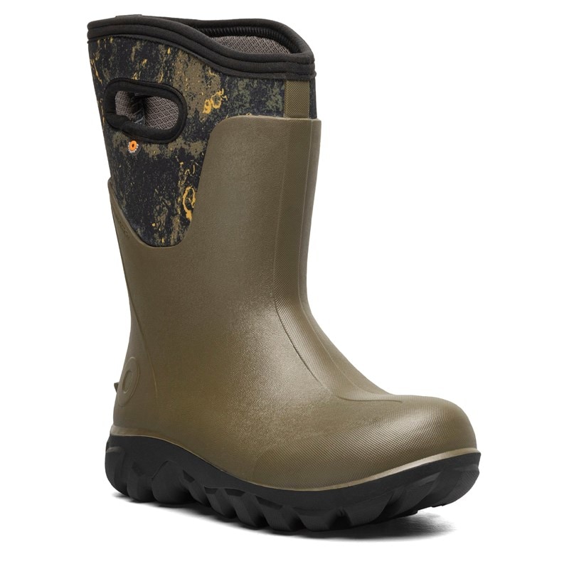 Bogs Women's Classic Seamless Mid Waterproof Boots (Olive Multi) - Size 7.0 M