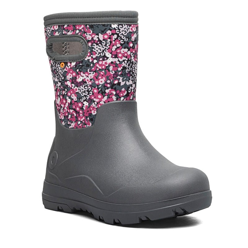 Bogs Kids' York Seamless Wp Rain Boot Toddler/Little/Big Kid Boots (Gray Multi) - Size 2.0 M