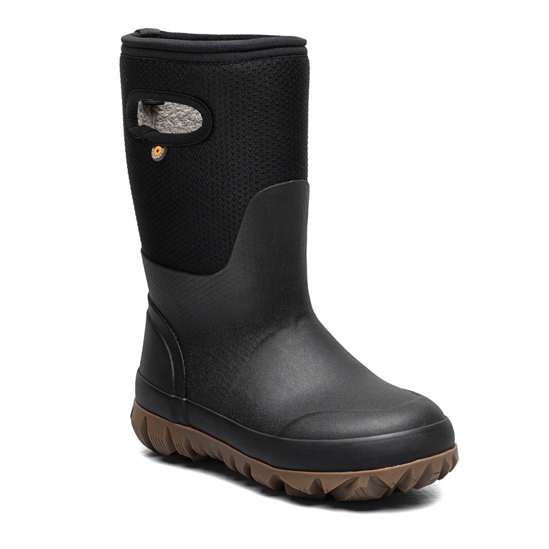 Bogs Kids' Whiteout Dots Wp Winter Boot Toddler/Little/Big Kid Boots (BLACK) - Size 2.0 M