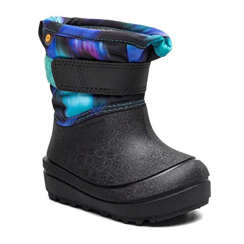 Bogs Kids' Baby Snow Shell Waterproof Winter Boot Toddler Boots (Black Multi) - Size 9.0 M