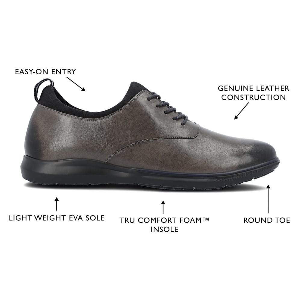 NEW SMALL SCUFF - 11.5 Thomas & Vine Hyde Dress Shoe grey black Shoes Charcoal Thomas & Vine Hyde Hybrid Dress Shoe Charcoal 11.5 : Target main image 2