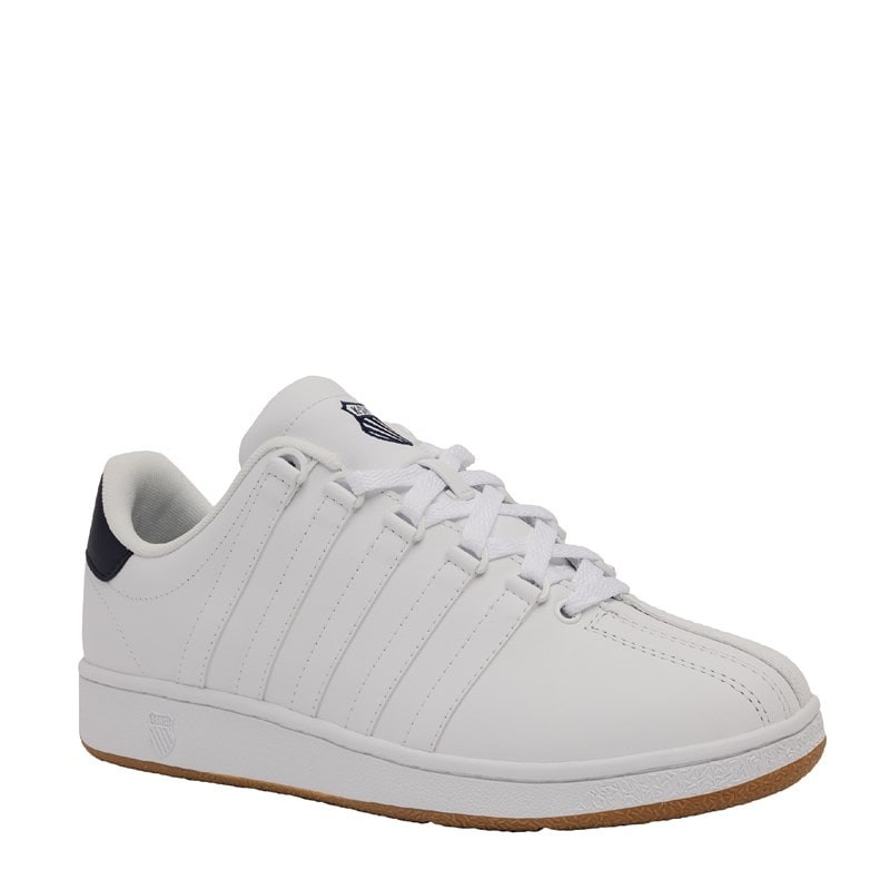 K-Swiss Men's Classic Vn Sneakers (White/Naval Academy/Gum) - Size 10.0 M