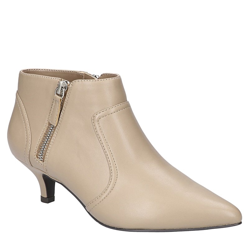Easy Street Women's Annalee Dress Booties (Almond Faux Leather) - Size 5.0 M