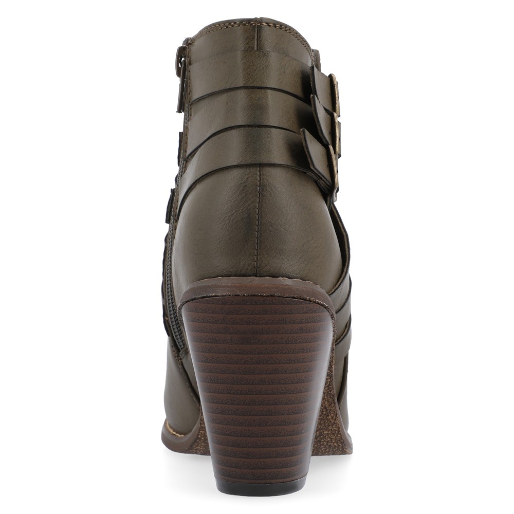 Journee collection strap bootie on sale