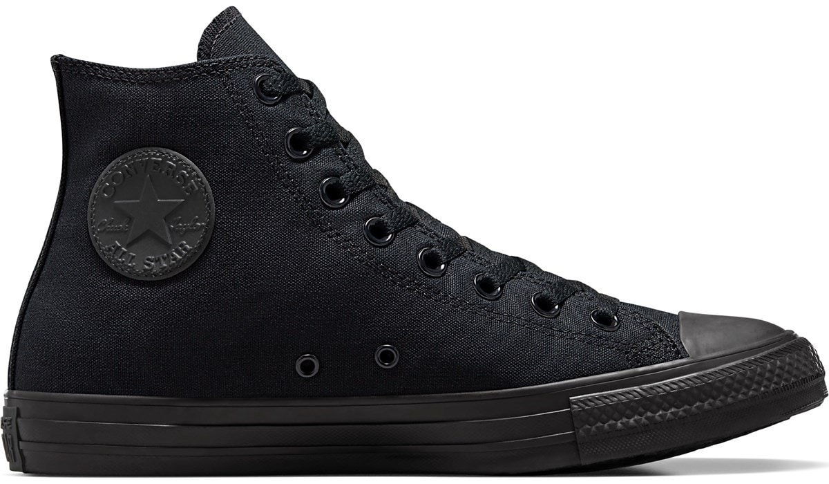 solid black converse high tops