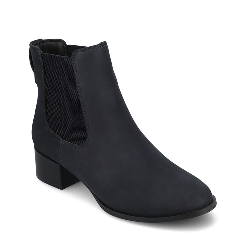 Journee Women's Chayse Ankle Boots (Navy/Nubuck) - Size 8.5 M
