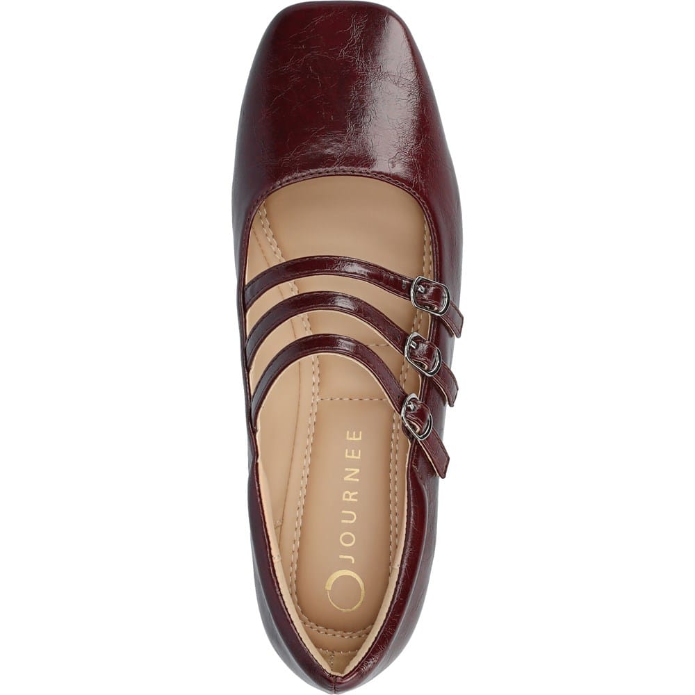 Journee Women's Darlin Medium/Wide Strappy Flat | Famous Footwear