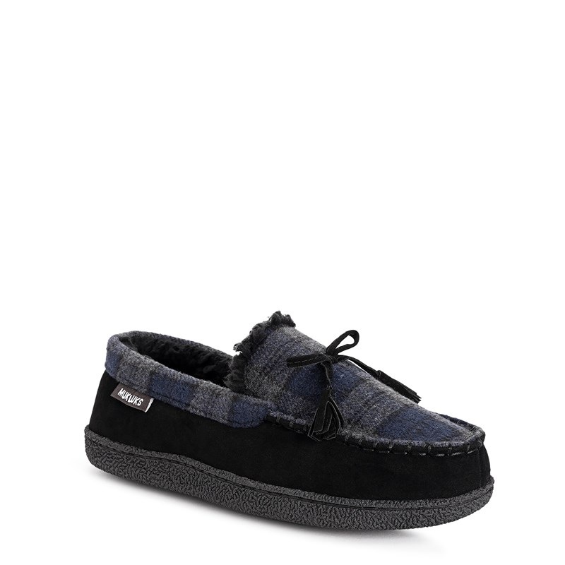 Muk Luks Men's Tanver Slipper Shoes (Black) - Size 11.0 M