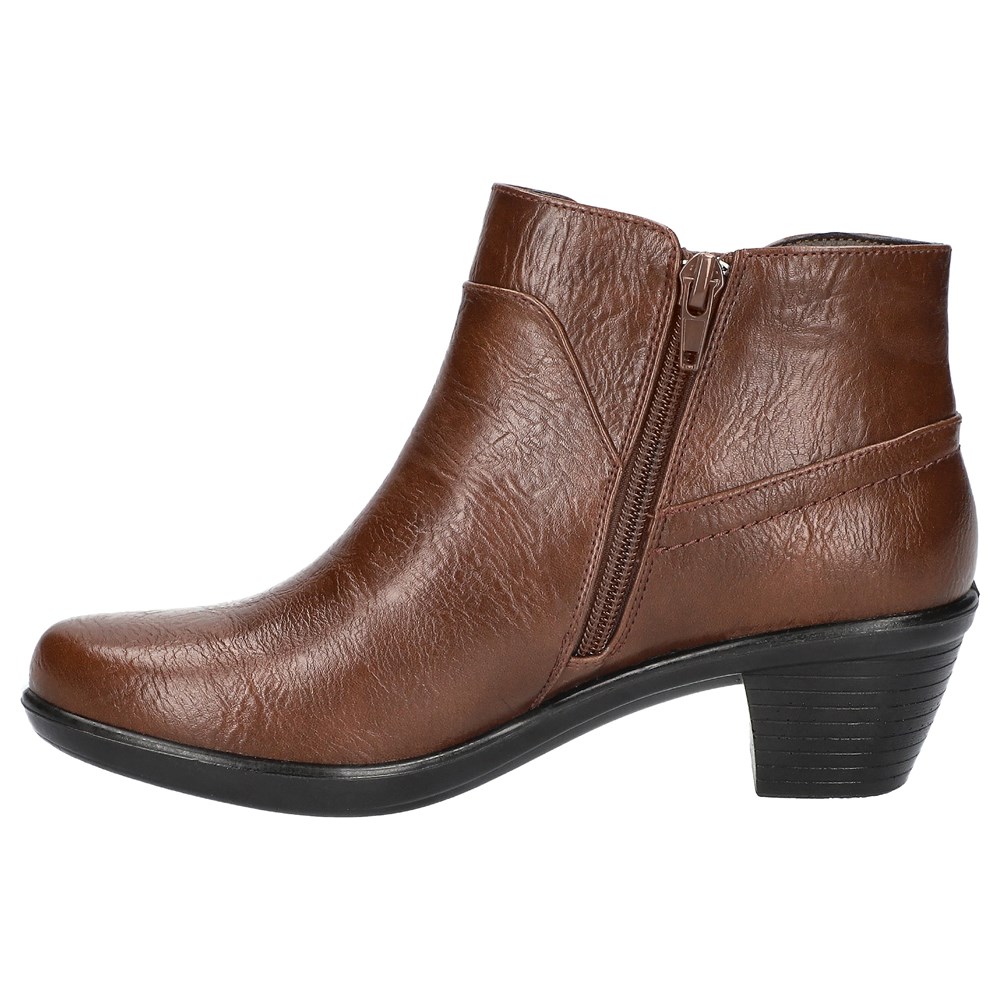 Easy Street Women s Mindy Block Heel Ankle Bootie Famous Footwear