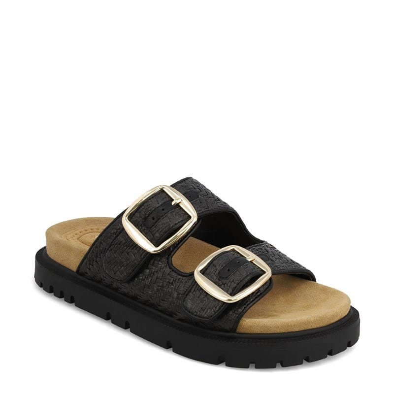 Mia Women's Monica Woven Slide Sandals (Black) - Size 8.5 M