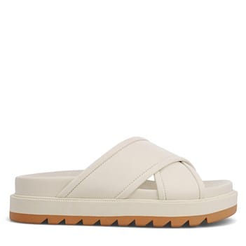 靴 23cm THEREDTHREAD script chunky slides MIA Women's Teresa Crisscross Slide Sandal | Famous Footwear