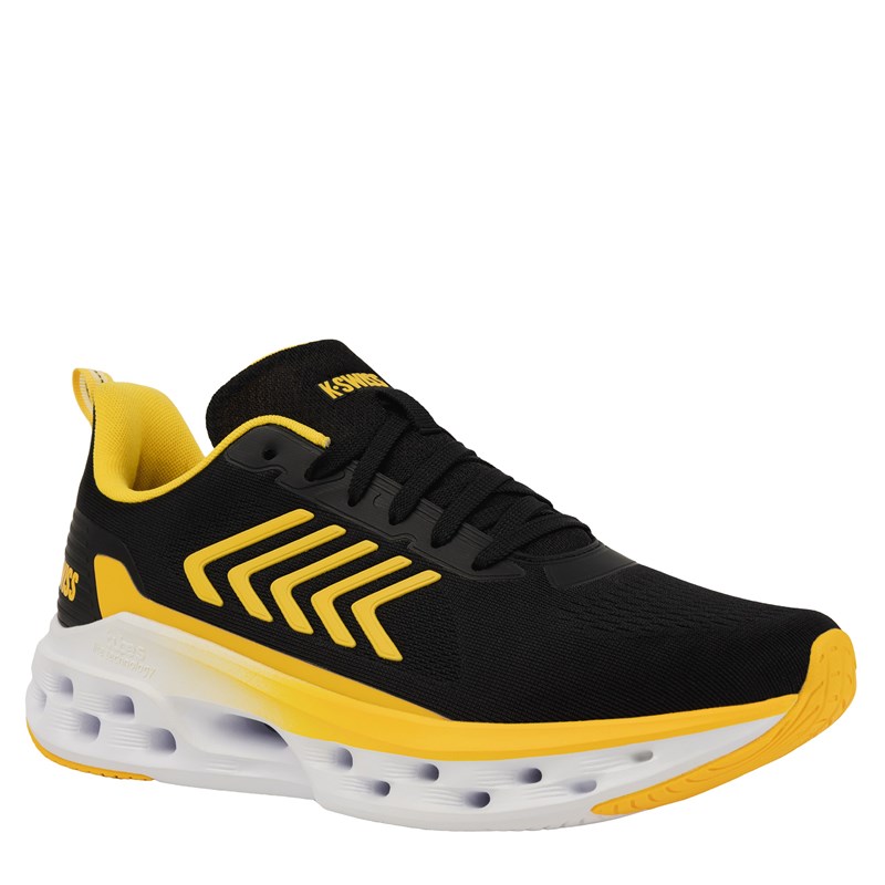 K-Swiss Men's Melrose Tubes Lite Running Shoes (Black/White/Fressia) - Size 13.0 M