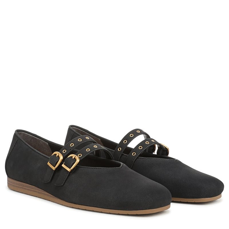 Dr. Scholl's Women's Violet Mary Jane Shoes (Black Faux Leather) - Size 9.5 M