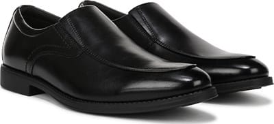 mens black slip on dress shoes Ralph Men?? Synthetic Comfortable Slip-On Casual LIBERTYZENO keeping your feet cushioned Perry Ellis Men's Portfolio Randall
