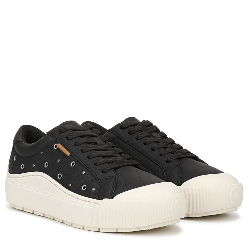 Dr. Scholl's Women's Time Off Sneakers (Dusty Black Stud Faux Leather) - Size 10.0 M