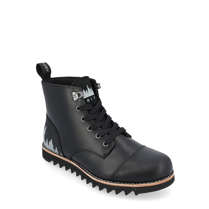 Territory Men's Zion Wide Water Resistant Hiking Boots (Black Leather) - Size 11.5 W