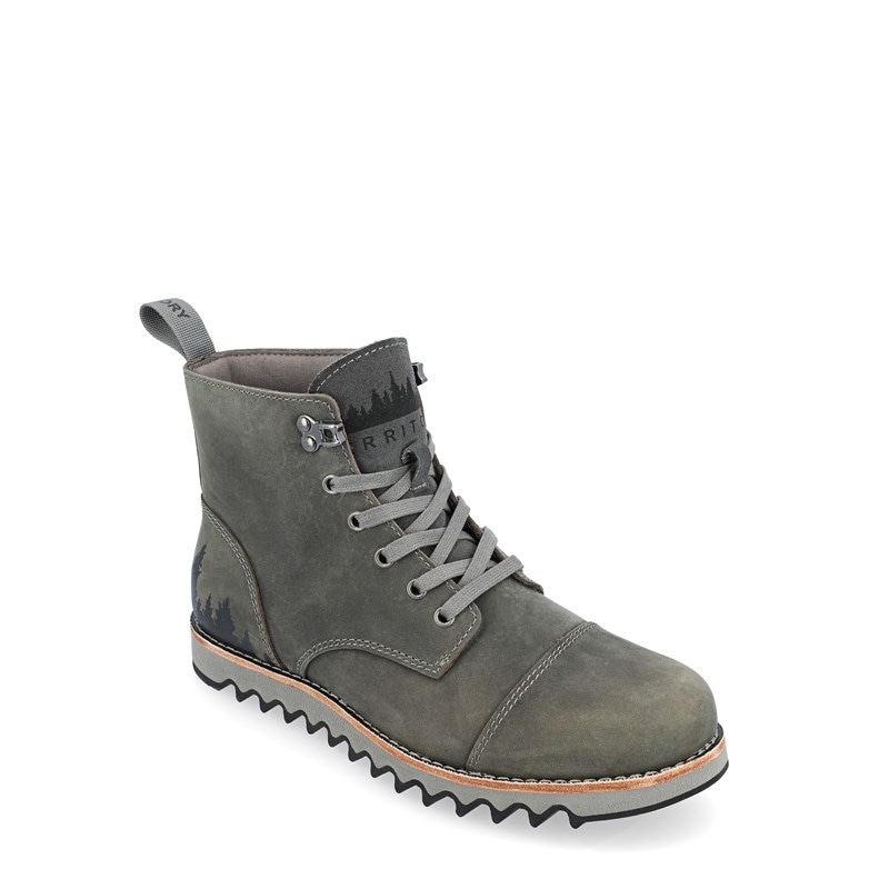 Territory Men's Zion Wide Water Resistant Hiking Boots (Grey Leather) - Size 11.5 W