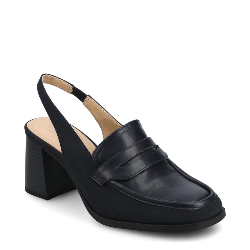Journee Women's Henrika Moc Toe Pump Shoes (Navy) - Size 10.0 M