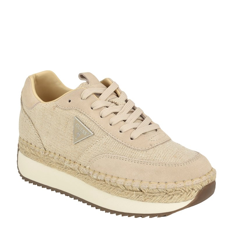 Guess Women's Stefen Espadrille Sneakers (Light Natural Fabric) - Size 7.0 M