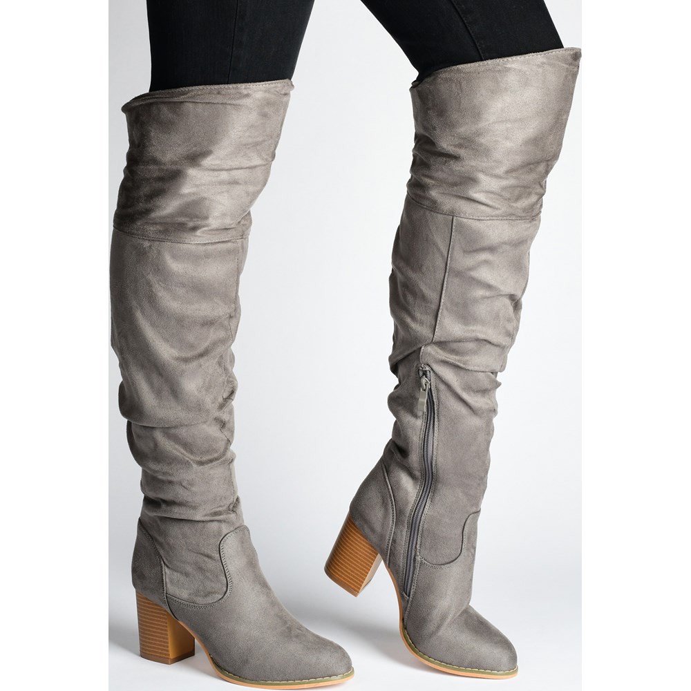 Journee Women's Kaison Medium/Wide Over the Knee Boot Famous