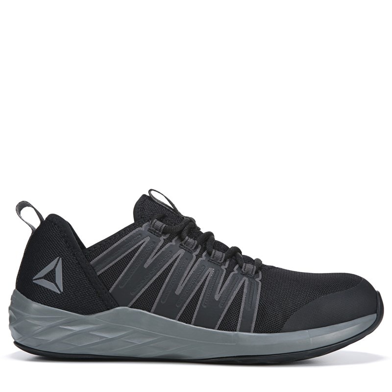 Reebok Work Men's Astroride Work Steel Toe Sneakers (Black/Dark Grey) - Size 10.0 M