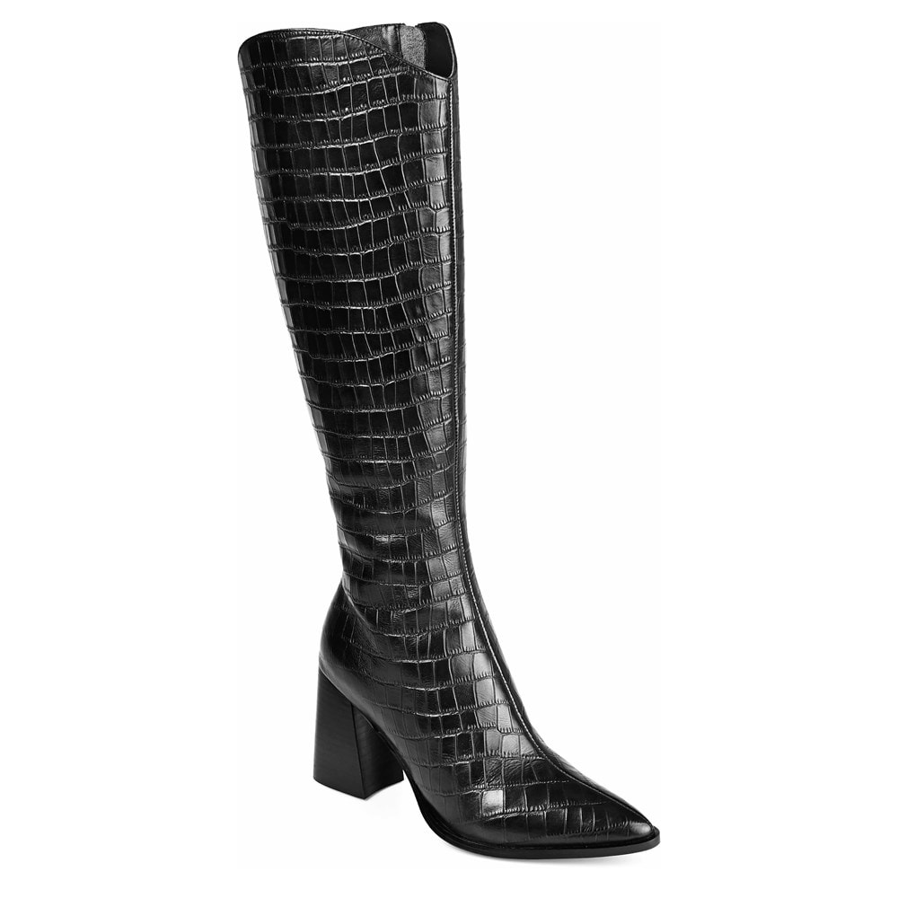Journee Signature Women's Laila Wide Calf Knee High Dress Boot