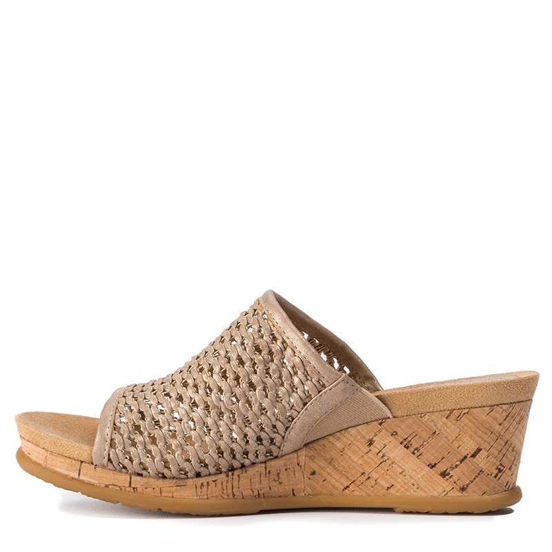 Baretraps Women's Flossey Wedge Sandals (Soft Gold) - Size 11.0 W