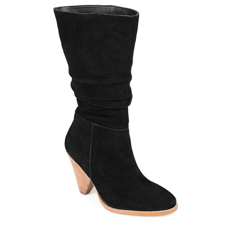 Journee Signature Women's Syrinn Dress Boots (Black Leather) - Size 12.0